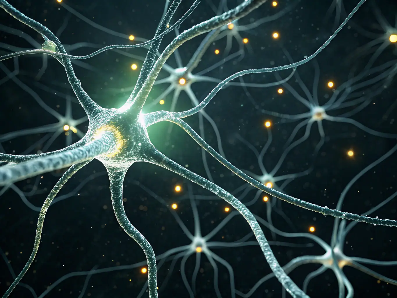 A futuristic image of interconnected nodes representing a neural network, symbolizing the advanced AI capabilities of Agentverse.ai.