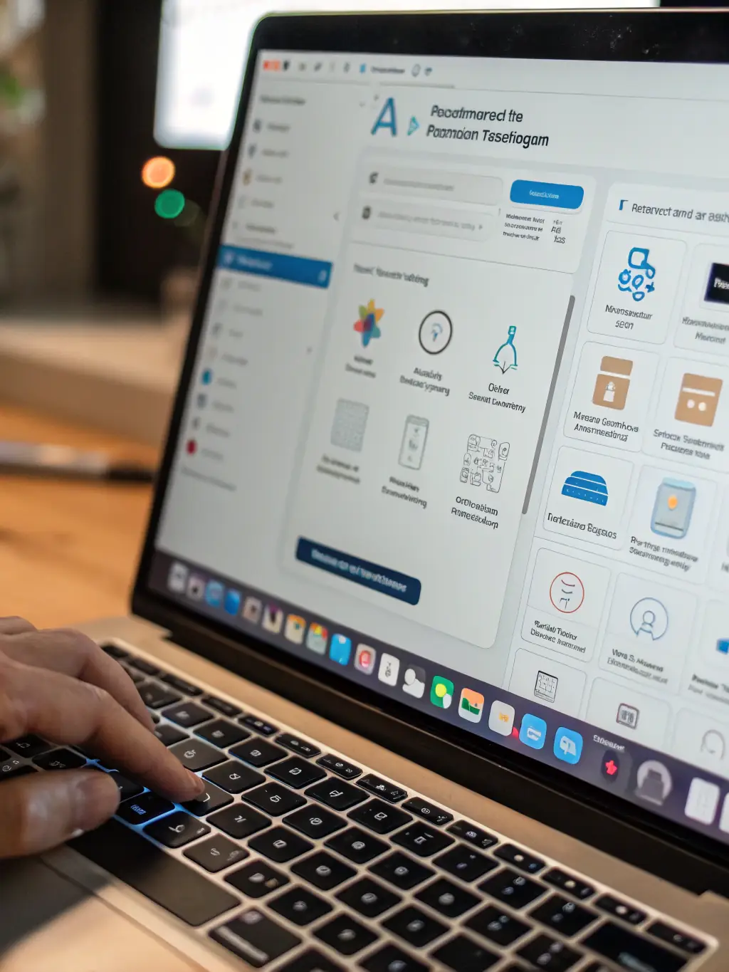 A detailed image of the AI Integration Platform dashboard, showcasing real-time data analysis and seamless integration with various business systems.
